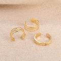 【HOT】 3PCS Fashion Ins Open Toe Rings For Women Adjustable Simple Minimal Hollow Summer Beach Smooth Feet Ring Jewelry On Foot Luolong. 