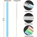 6PCS Reusable Silicone Straws with Cleaning Brush Food Grade Drinking Straw for Tumbler 20oz/30oz/40oz Water Bottle Accessories.