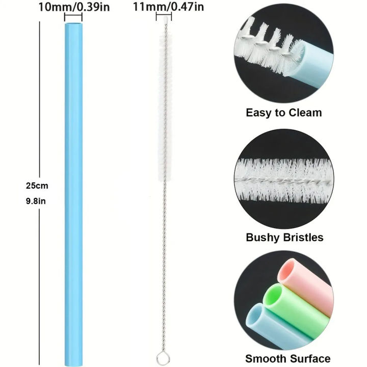 6PCS%20Reusable%20Silicone%20Straws%20with%20Cleaning%20Brush%20Food%20Grade%20Drinking%20Straw%20for%20Tumbler%2020oz/30oz/40oz%20Water%20Bottle%20Accessories%20-%20Image%202