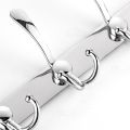 Stainless Steel 5 Hooks Wall Mount Coat Hook Towel Coat Hat Door Hanger Rack.