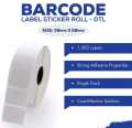Pemimum Adhesive Blank Barcode Label Sticker 38mm x 25mm (1.5x1 Inch) 2 Rolls, 500 Labels Per Roll for Garments, Courier, Grocery, Super Shop, Food & Pharmaceuticals.. 