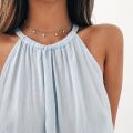 European and American cross-border jewelry Ebay Dunhuang source fashion simple thickened five-pointed star pendant short necklace female. 