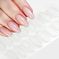 Semi Cured Gel Nail Stickers Semi-Permanent Varnish Strips Nail Gel Sticker Transparent Sliders for Whole Nails UV Nail Charms *. 