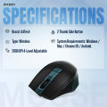 A4tech Fstyler FB35Cs Multimode Rechargeable Silent Click Wireless Mouse - Silent Click - Bluetooth + 2.4G Wireless - Rechargeable Type C- 2000 DPI - Connects 3 Devices - For PC/Laptop/Tablet/Smart TV - Midnight Green. 