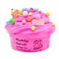 Norkee Cute Clock Block Cake Fluffy Slime Plasticine Mud Sludge Stress Relief Kids Toy. 