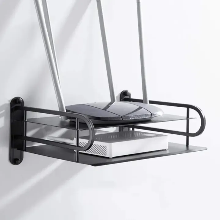 Metal%20Wall%20Mounted%20Router%20Stand%20Wifi%20Router%20Storage%20Box%20-%20Black%20-%20Image%203