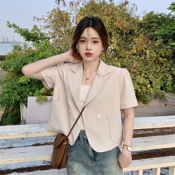 26%20French%20Graceful%20Suit%20Jacket%20Women's%20Summer%202022%20New%20Design%20Sense%20Niche%20Casual%20Short%20Suit%20Top%20Fashion%20-%20Image%206