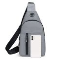 Chest Bag Fashion New Solid Color Men Chest Bag Outdoor Casual Fashion One Shoulder Crossbody Bag. 