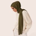 【Alien Alien】 70*180cm Muslim Chiffon Hijab Shawls Scarf Women Solid Color Head Wraps Women Hijabs Scarves Ladies Foulard Femme Muslim Veil. 
