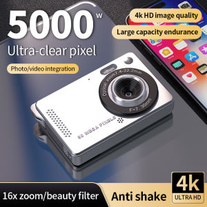 Bilashmart 【100%-original】 4K Digital Cameras 50 MP Portable Vlogging Camera 16X Zoom Camcorder Camera 2.8 Inch LCD Screen for Photography and Video