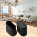 10 X Rubber Chair Leg Cap Oval Covers Furniture Table Feet Floor Protectors Non-slip Table Leg Pads. 