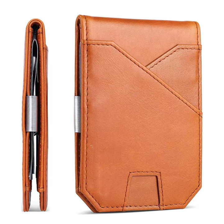 Foreign%20trade%20multi%20card%20anti-theft%20cattle%20piup%20bag,%20oil%20wax%20leather%20wallet,%20men's%20customized%20card%20,%20genuine%20leather%20dollar%20clip%20-%20Image%203