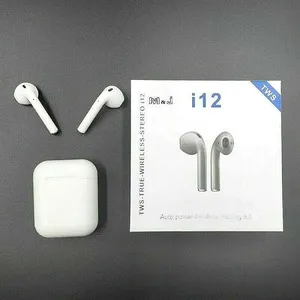 I12 Tws Wireless Earbuds Bluetooth Stereo Headset In-Ear Music Set Earphone With Charging Box Mic Ear Pieces  Bluetooth Headphone