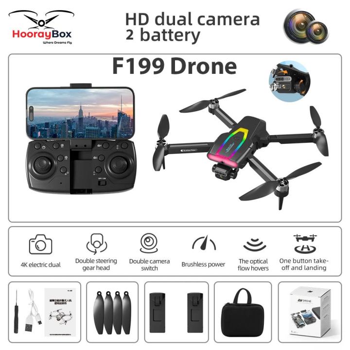 F199%20Drone:%20360%C2%B0%20Intelligent%20Obstacle%20Avoidance%208K%20HD%20Camera%20with%20EIS%20Gimbal,%20Brushless%20Power,%20Intelligent%20Obstacle%20Avoidance,%20WiFi%20FPV,%20Colorful%20LED%20Lights%20-%20Image%203