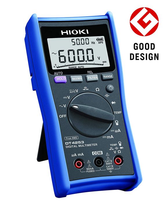 Hioki DT4253 Digital Multimeter True RMS DMM 1000V, Temp, Capacitance and Frequency - Kings Trading