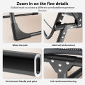 Camping Cot With Soft Padded Cushion Heavy Duty Reclining Outdoor Lounger Folding Bed With Side Pocket For 500 Lbs. 