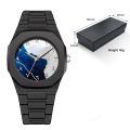 Arabic Watch Waterproof Men's Quartz Watch Black PC Plastic watch for men - Aura Arabic Watch - Black. 