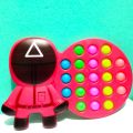Baby Snack Time Squid game Fidget Toy Pop it Popper Anti Stress Box Fidget pop it. 
