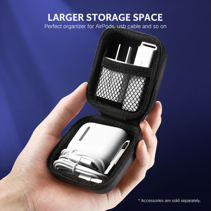 (New)%20earphone%20case%20small%20headphone%20hard%20case%20carrying%20bag%20pouch%20with%20Mesk%20pocket%20and%20double%20zipper%20for%20AirPods,%20in-ear%20earbuds%20-%20Image%206
