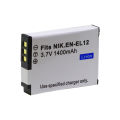 1400mAh EN-EL12 ENEL12 EN EL12 For Nikon COOLPIX S630 S610 S640 S1000 S1200pj S31 S6000 S6100 S6150 AW120s P340 S9600 Camera. 