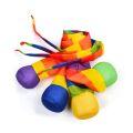 Preschool Children Hand Throwing Ball Sandbag Rainbow Ball Outdoor Toy Sports Sensory Training Game Soft Ball Educational Toys.