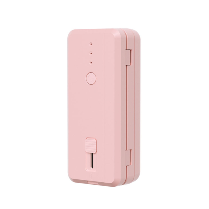 Portable Mini Heat Sealer Mini Bag Sealer Heat Sealer Handheld Sealer Bag for Chip Bags Plastic Bags Food Storage, Easy Install Pink