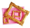 🍰🖼️ (New) Retro Photo Frame Silicone Mold – DIY Fondant, Cake, Chocolate & Clay Decorative Tool 🎂🍫. 