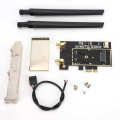 M.2 NGFF to PCI-E 1X Desktop WLAN Adapter Wireless WiFi Card for 8265 7265 HS.