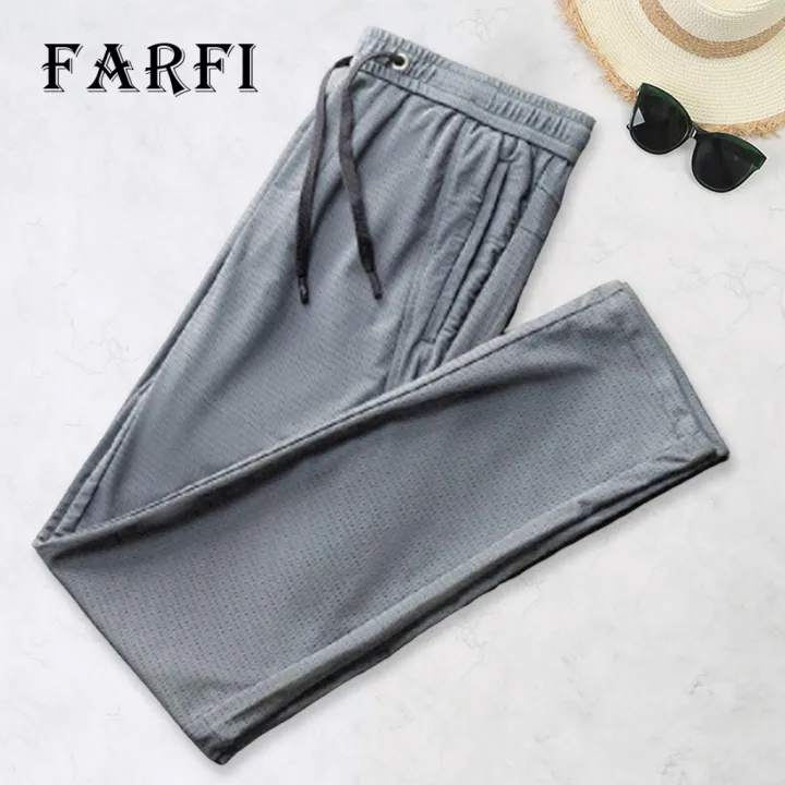 Farfi%20Summer%20Sweatpants%20Solid%20Color%20Plus%20Size%20Mesh%20Men%20Sweatpants%20-%20Image%208