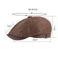 Hat Men Beret Cabbie Driving Hunting Caps Vintage Tweed Peaky Blinders Berets Flat Peaked Cap Street Hats for Men Women. 