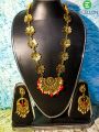 Gorgeous antique Golden jewellery set for girls and women.
