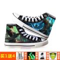 King Glory High-Top Shoes Male and Female Student Li Bai Hanxin Sun Wukong Zhizunbao Canvas Shoes Surrounding the Game. 