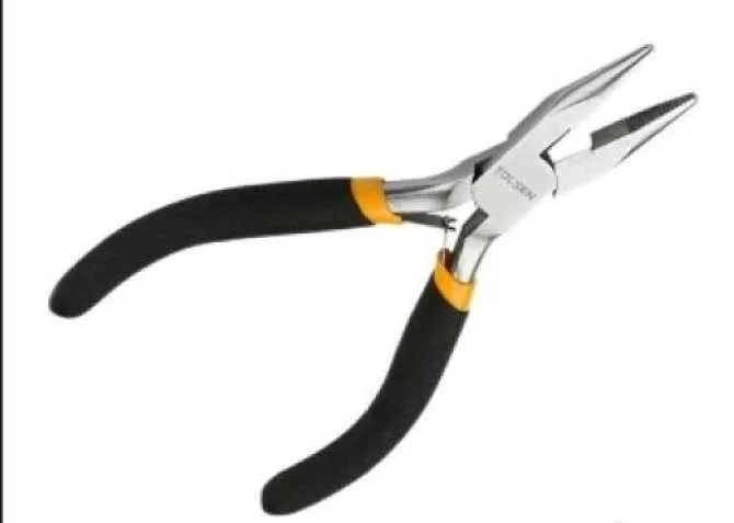 TOLSEN%2010031%204.5"%20Mini%20Long%20Nose%20Cutting%20Pliers%20(%204.5%20inch/115mm%20)%20Cr-V,%20TPR%20Handle%20Cable%20Wire%20Jewelry%20Plier%20-%20Image%209