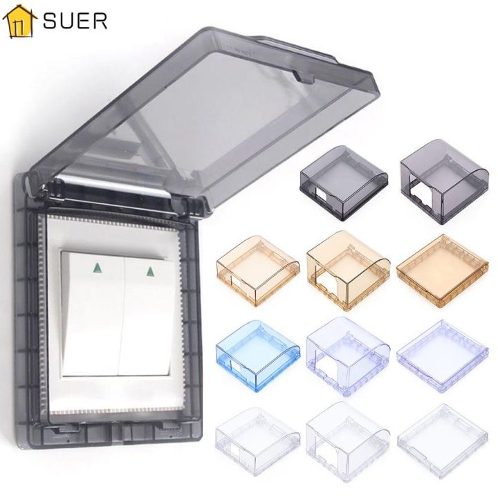 SUER%201Pcs%20Bathroom%20Wall%20Socket%20Waterproof%20Box%20Power%20Outlet%20Supplies%20Electric%20Plug%20Cover%20Switch%20Protective%20Cover%2086%20Type%20Wall%20Self-Adhesive%20Splash-Proof%20Box%20Protection%20Socket/Multicolor%20-%20Image%203