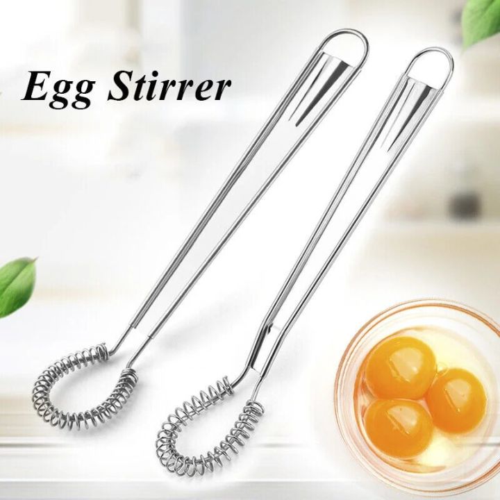 【hot】 Spring Coil Whisk Wire Whip Cream Egg Beater Gravy Mixer Kitchen Cookin