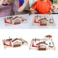 Horse Stable Playset Horse Clubs with Horseman Horses Toy for 3 4 5 6 7 Year Old. 
