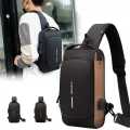 Men Multifunction Anti-theft USB Shoulder Bag Crossbody Bag Travel Sling Bag Pack Messenger Pack Chest Bag for Male. 