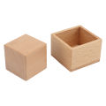 Wood Box and Block Toys, Educational Baby Wooden Square Box Toys Promote Independence for Toddlers. 