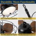 Outdoor Ceiling Fans with Light, 20'' Wet Rated 2024 Updated IP65 Gazebo Fan, Plug In and Waterproof for Patios, Pergola, Remote. 