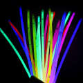 GJU8 Fluorescent Glowing Single Children's Colorful Silver Bracelet Toy Night Glow Boosting Stick.