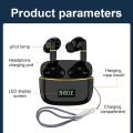 【FUPANG】Misuli TWS Bluetooth 5.3 Digital Display Touch Bluetooth headset stereo Bluetooth earbuds sports earphone canceling gaming headset with anti-drop lanyard. 