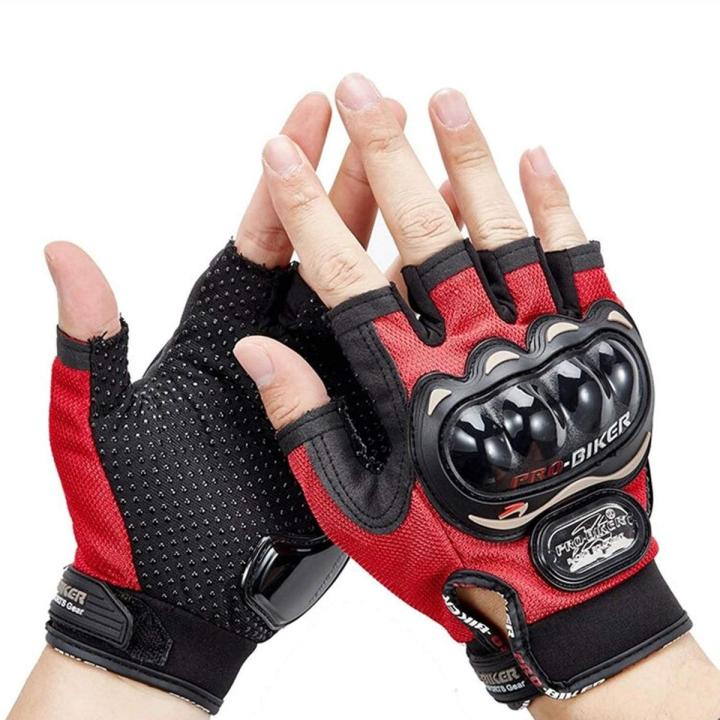 Pro Biker Half Finger Hand Gloves For Bikers