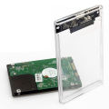 1Pc USB TYPE-C 3.0 HDD Enclosure 2.5inch Serial Port SATA SSD Hard Drive Case Support 6TB transparent Mobile External HDD Eatop. 