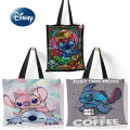 Disney Stitch Large Capacity Shopping Bags Tote Bags Anime Lilo and Stitch Women's Canvas Handbags Girls Gifts 35x40cm. 