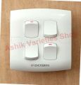 Dosen 4 Gang Switch- VP Series, 10A-250V~ White Color, Heat & Fire resistant, Safe & Gorgious.