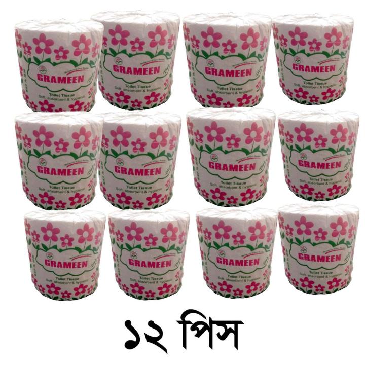 GRAMEEN Toilate Tissue Reguler Pink --12 PCS