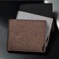 Denim Wallets Purses Men Women Inserts Business Foldable Cowhide Wallet Picture Coin Purse Slim Money Credit ID Cards Holder Bag. 