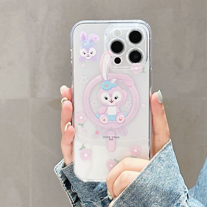 Magnetic%20Cartoon%20for%20Apple%2014%20Phone%20case%2013promax%20Transparent%20Cartoon%2012%20Soft%20Silicone%20iPhone15%20Creative%20-%20Image%203