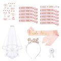 Party Decoration Satin Bridal Shower Sash Veil Women.