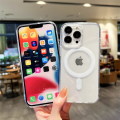 Transparent Acrylic Hard Phone Case for Apple IPhone 12/12Pro/12 Pro Max ,Magsafe Magnetic Wireless Charging Cover. 